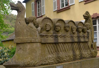 Römisches Weinschiff als Grabmal aus Neumagen/Mosel